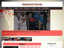 Tablet Screenshot of nbabasketballonline.com